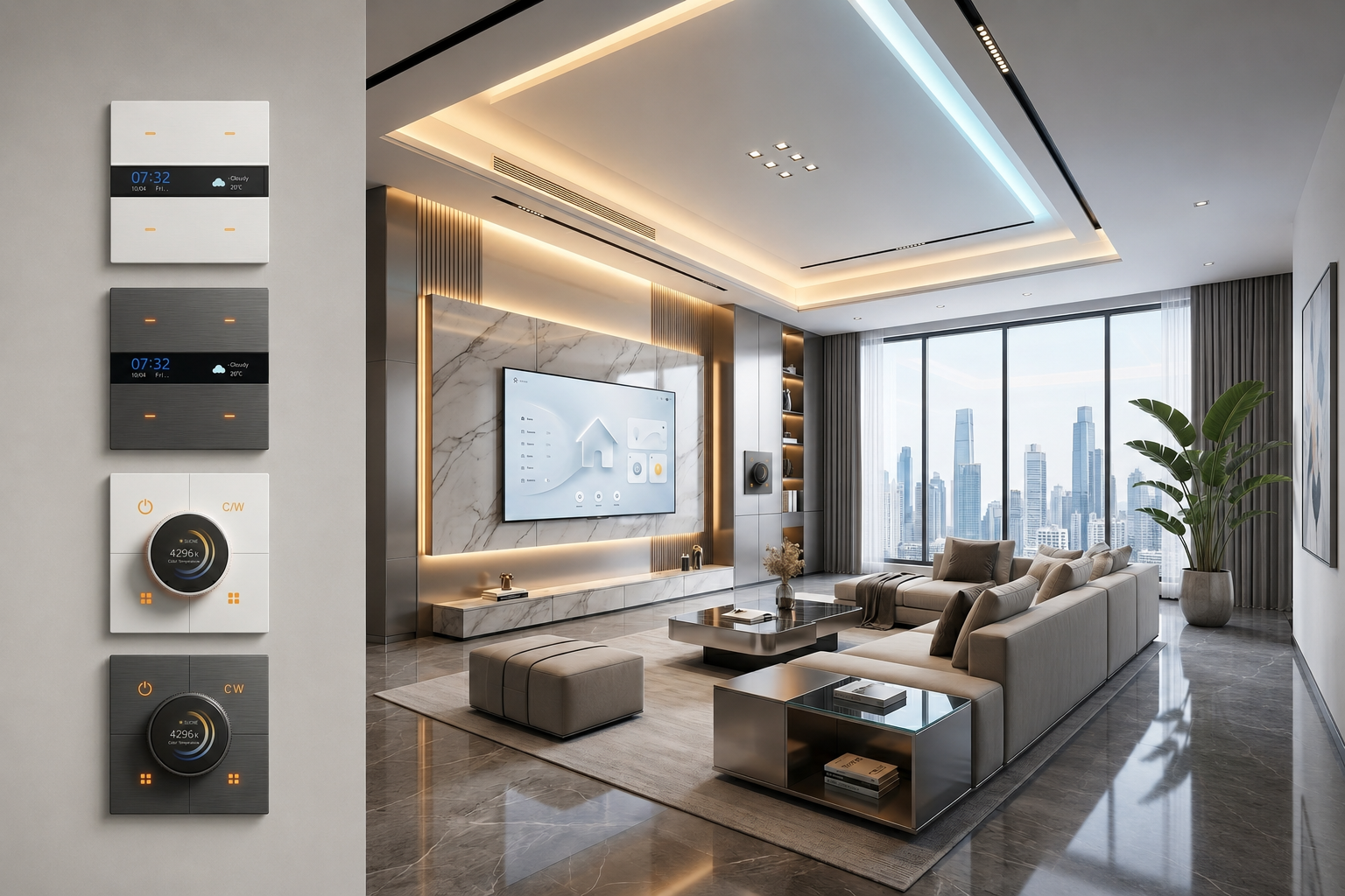 Dawn D Series display smart switch range